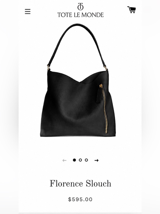 Tote Le Monde Handbags - Tote Le Monde NWOT Florence Slouch Shoulder Bag Black